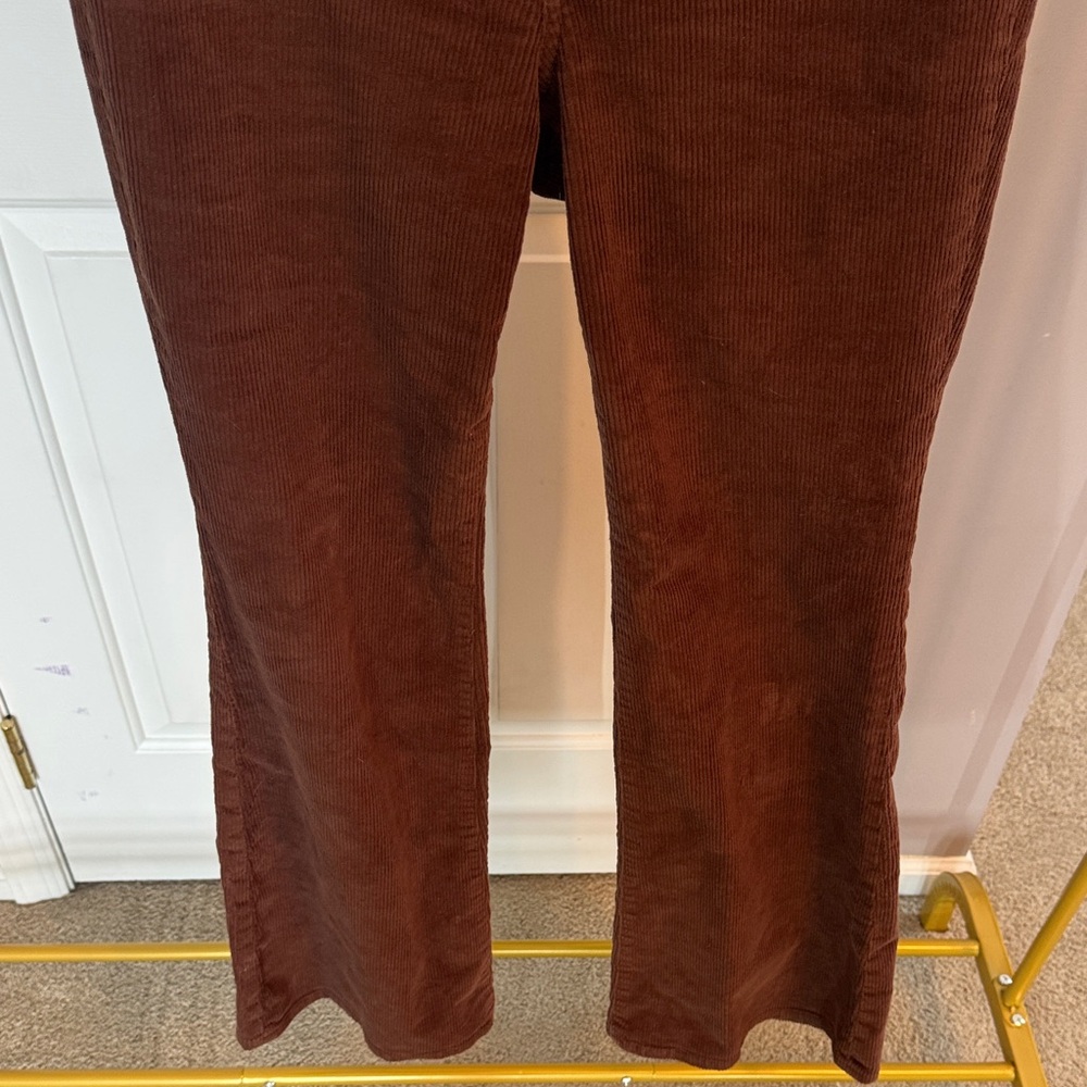 J. Crew Women's Corduroy Flare Pants in Deep Brown Size 28 - Picture 3 of 10